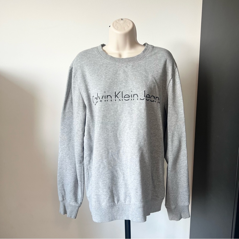 Calvin Klein Jeans Crewneck Sweatshirt Light Gray Size S